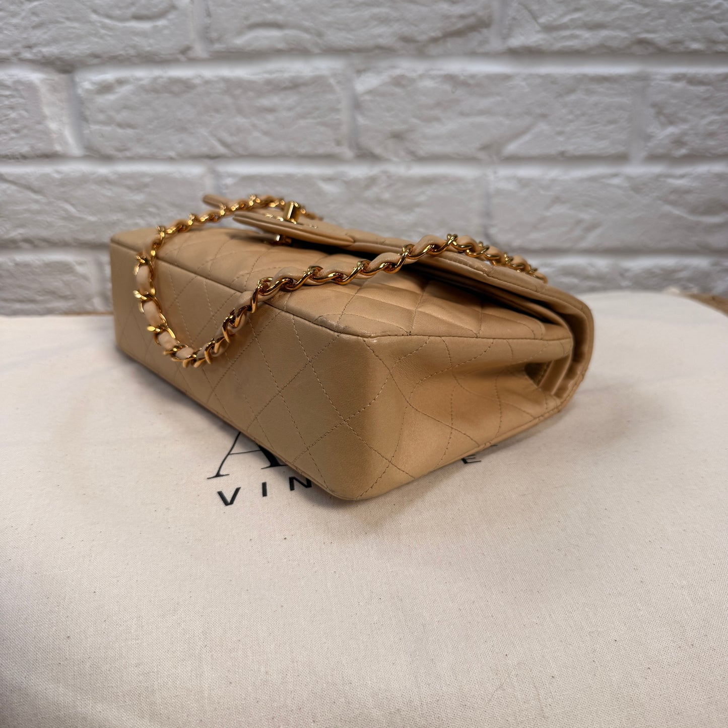 Chanel 1997 Beige Classic Double Flap Small