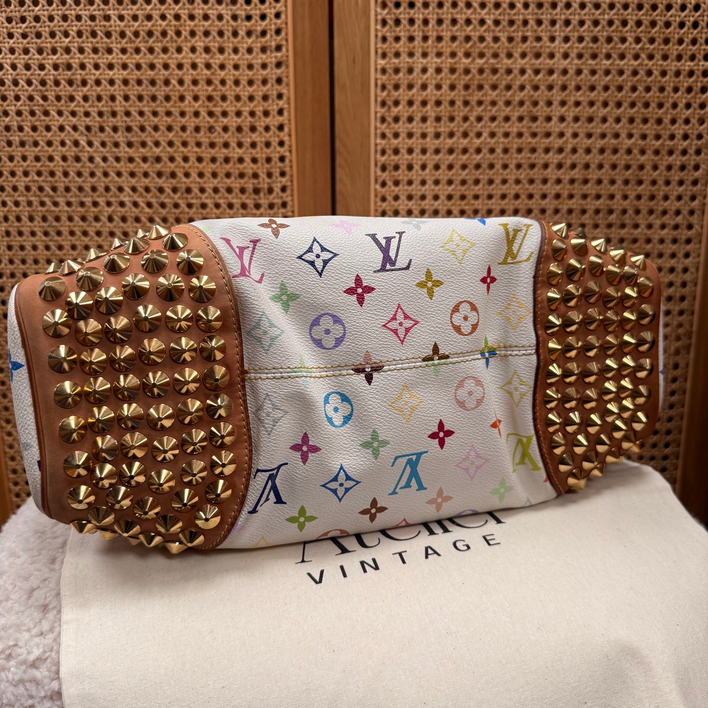 Louis Vuitton 2010 Rare Murakami Studded Chrissie