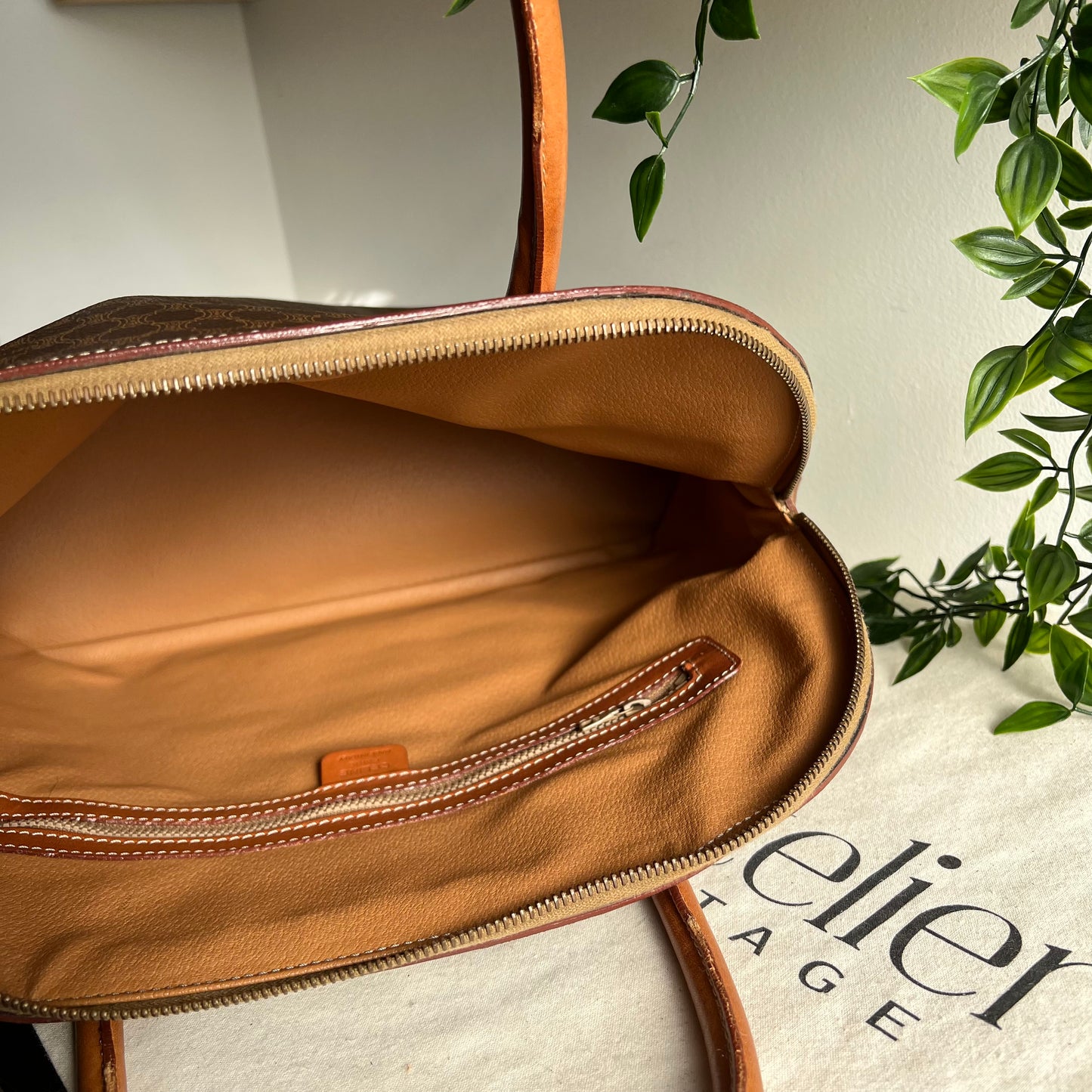 Celine Macadam Brown Dome Bag