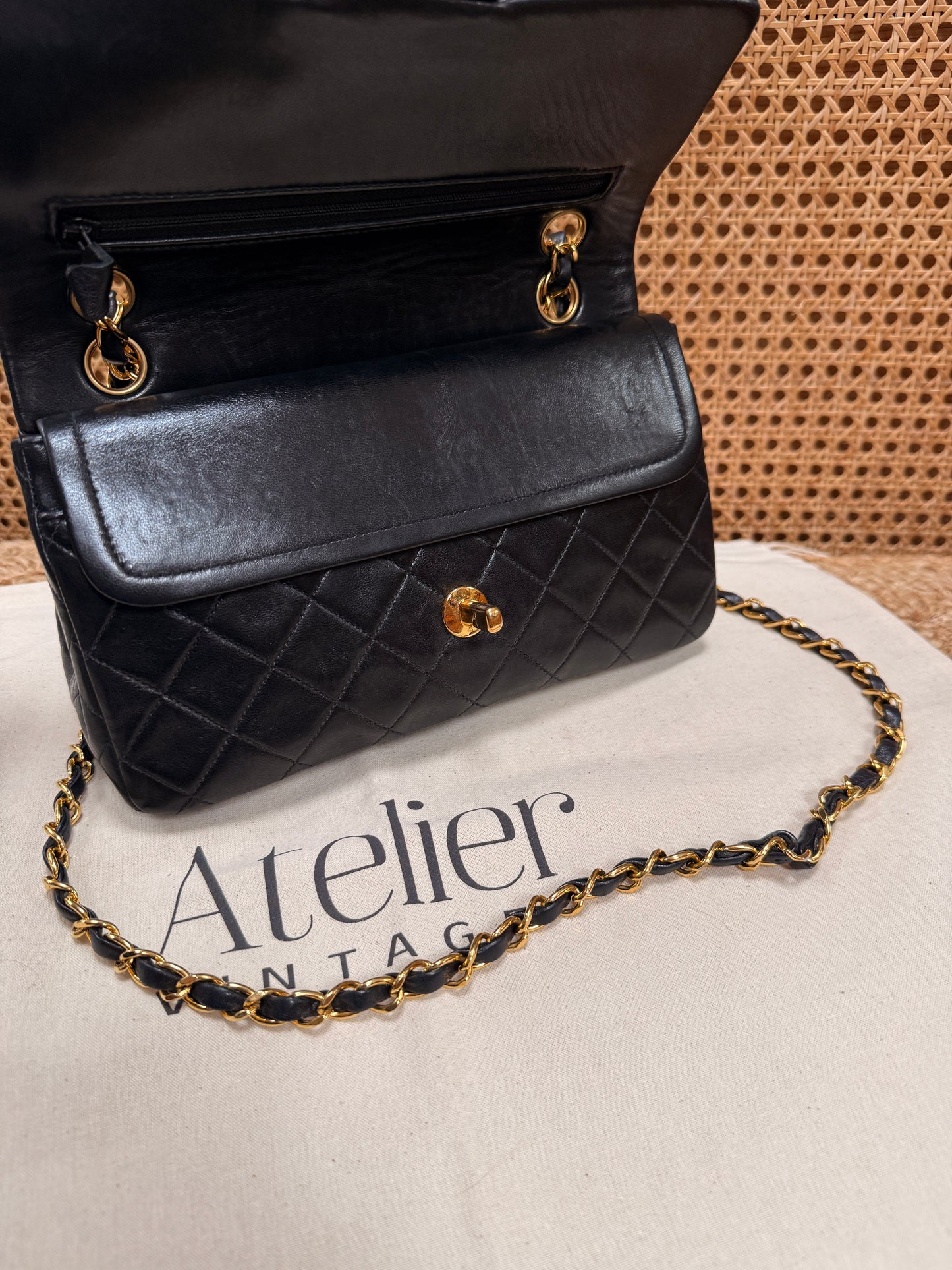 Chanel 1991 Black Classic Double Flap Small