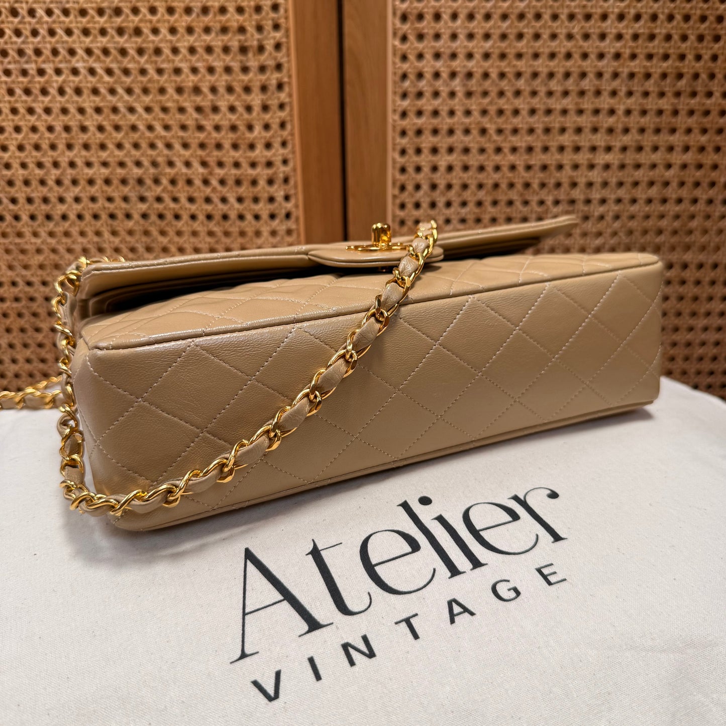 Chanel Rare 1989 Classic Double Flap Medium in Caramel