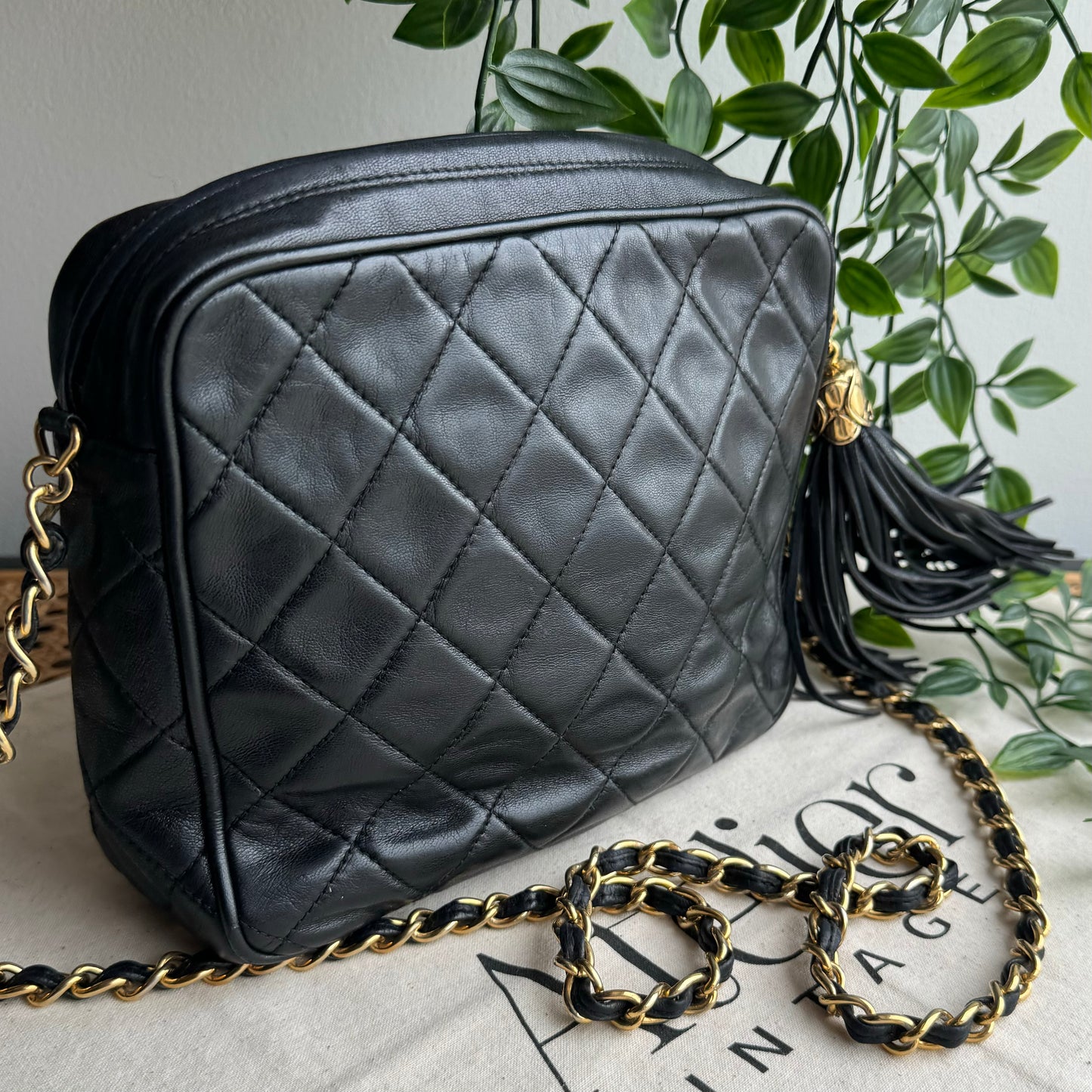 Chanel 1989 Vintage Tassel Camera Bag