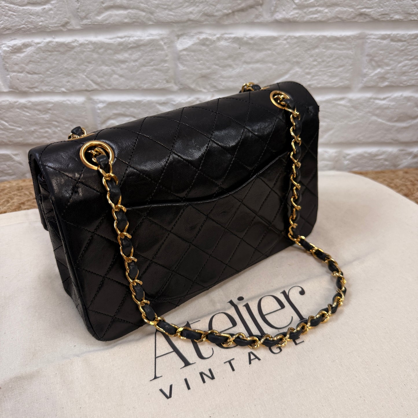 Chanel 1986 Black Classic Double Flap Small