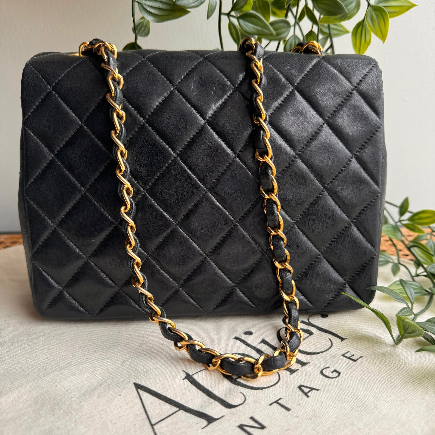 Chanel 1991 Classic Square Single Flap Medium