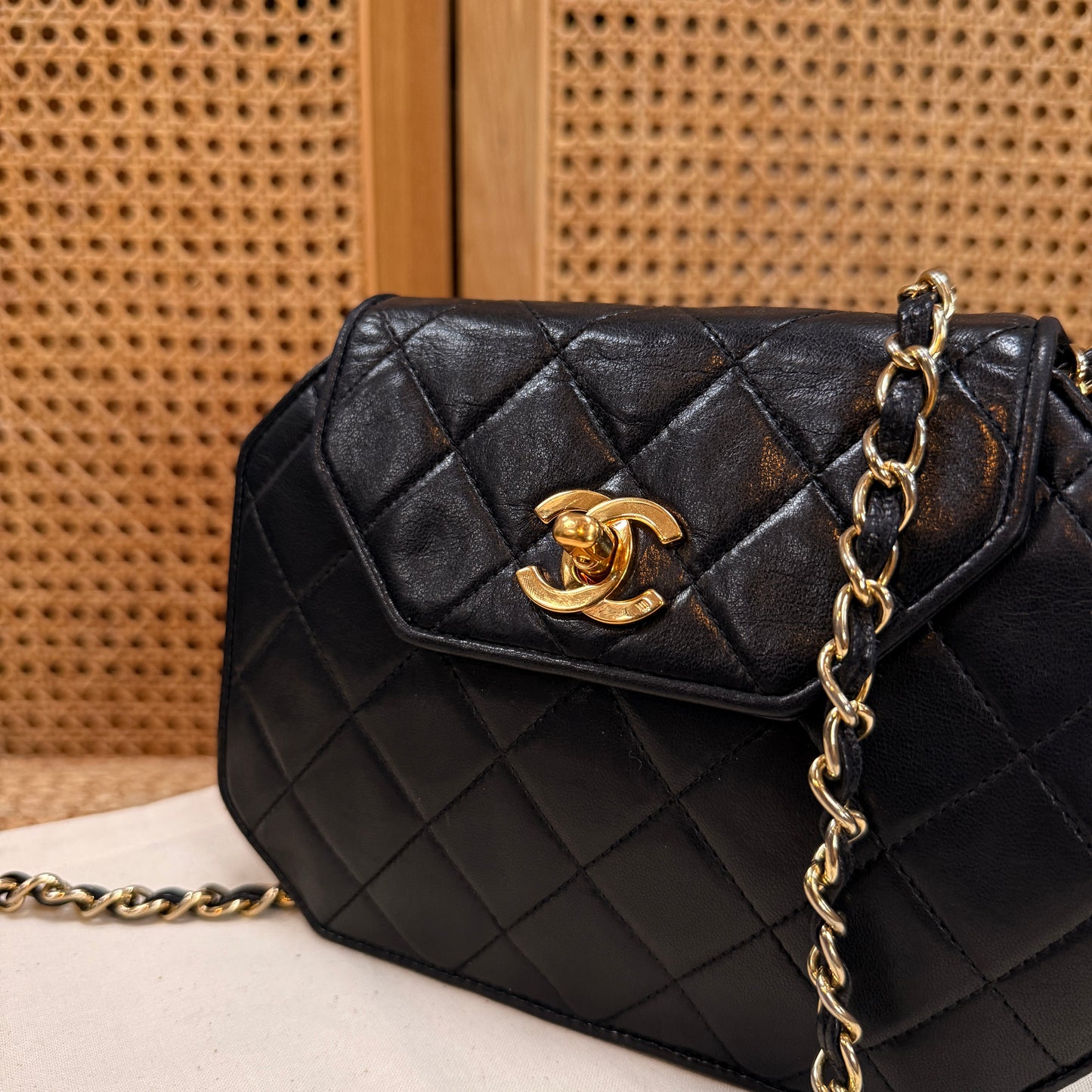 Chanel 1989 Rare Octagon Single Flap