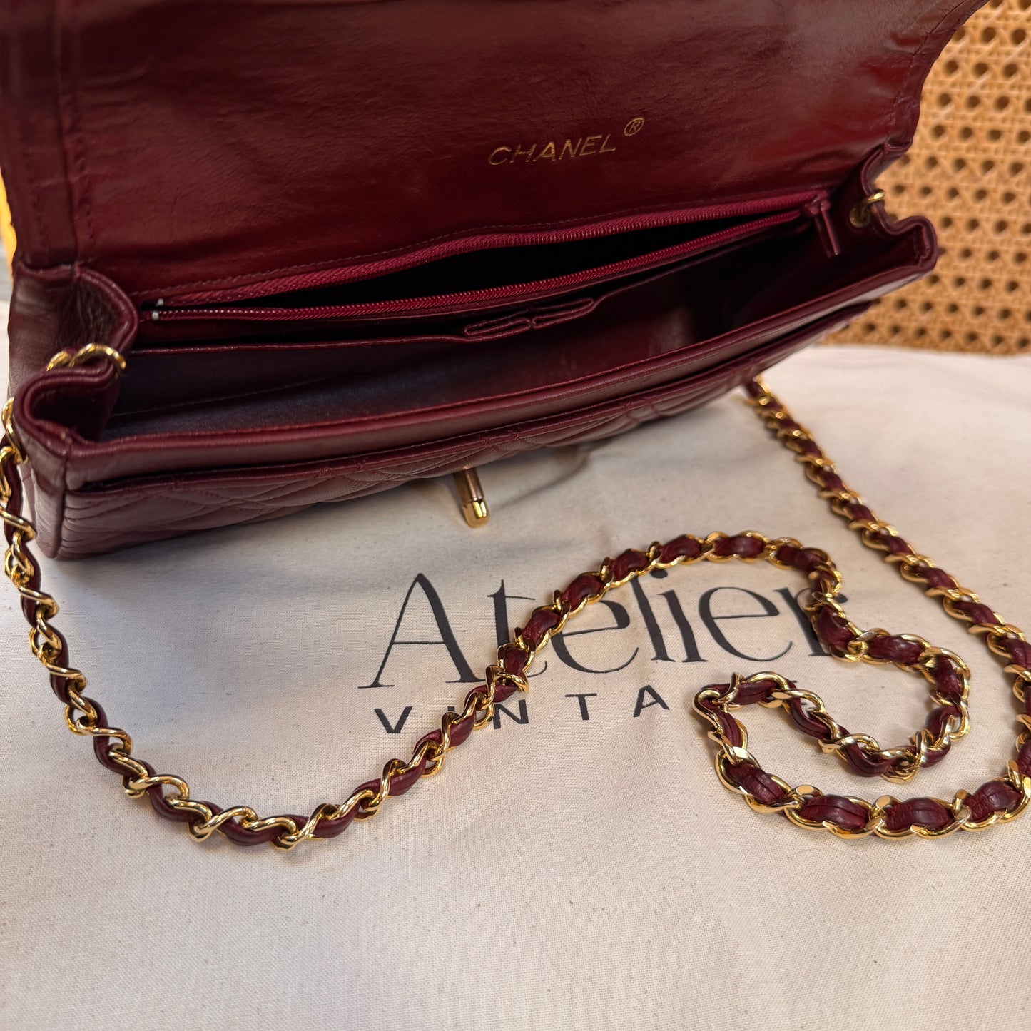 Chanel Ultra Rare Early 1980s Double Quilted Single Full Flap