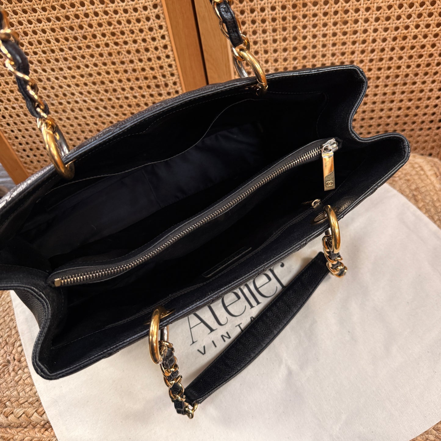 Chanel 2013 Classic Black Caviar GST
