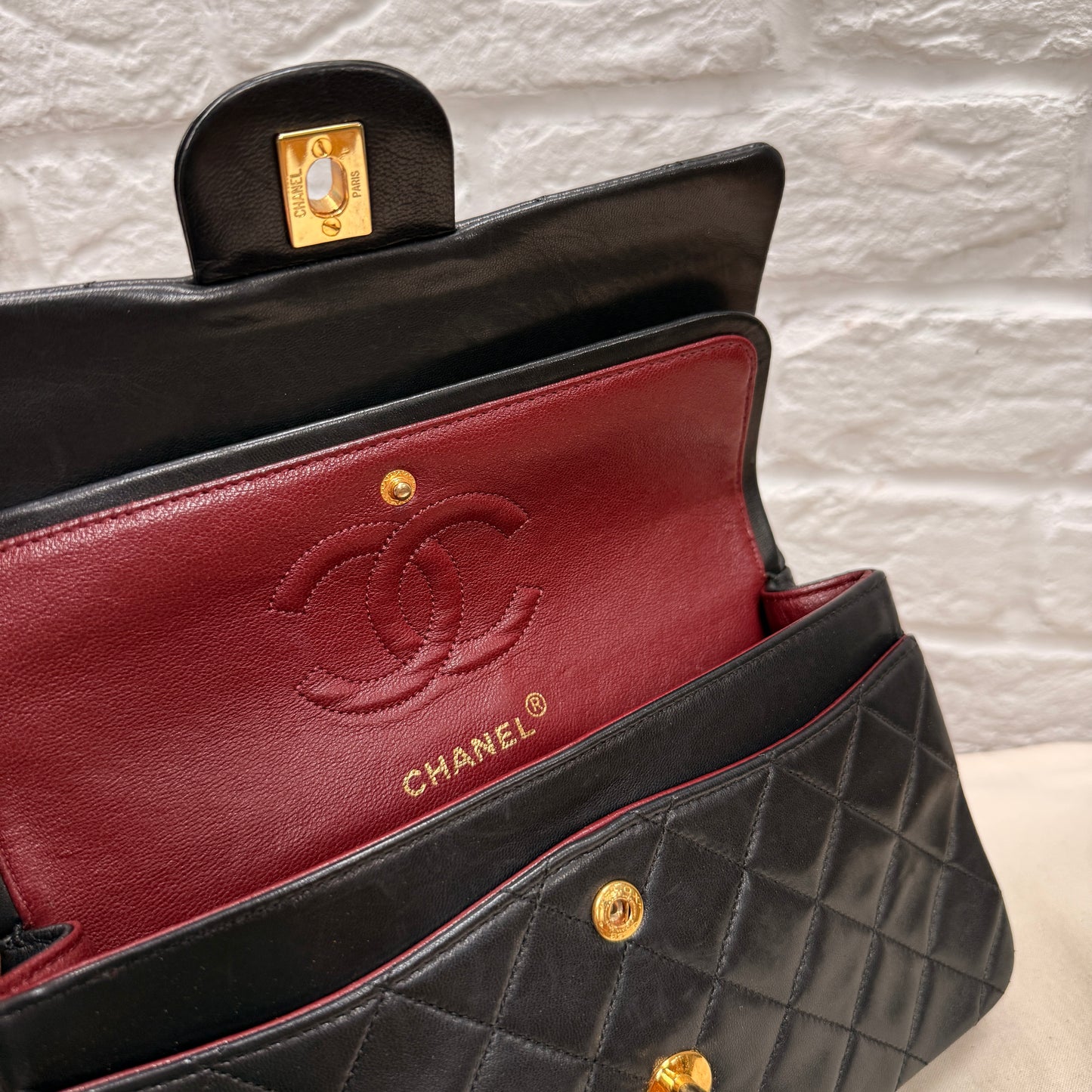 Chanel 1989 Black Classic Double Flap Small