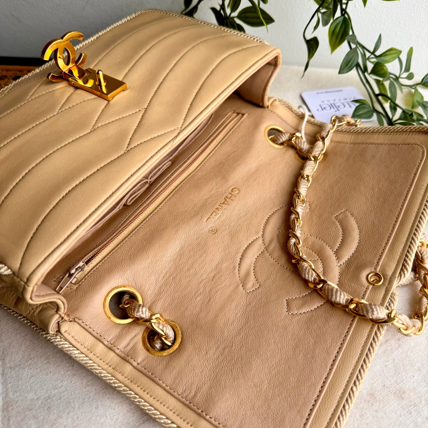 Chanel 1986 CC Clasp Single Flap
