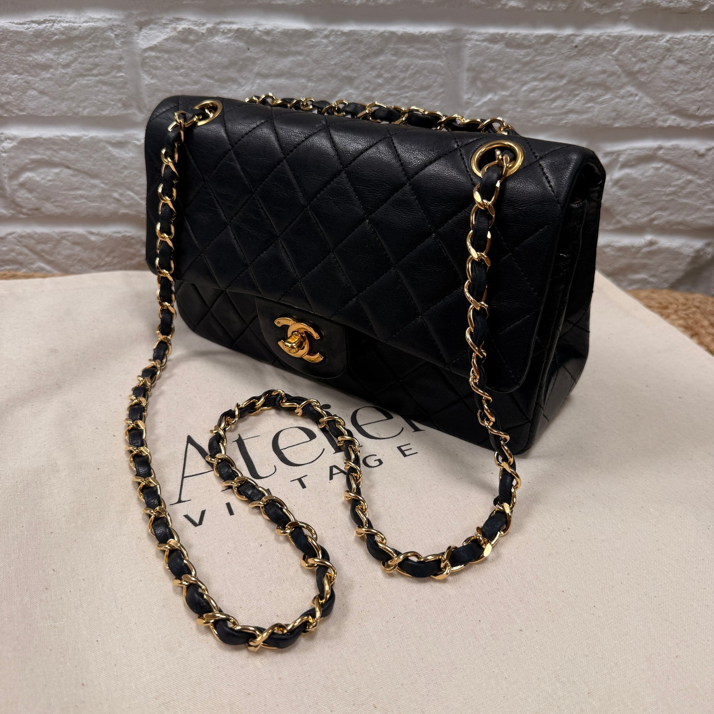 Chanel 1989 Black Classic Double Flap Small