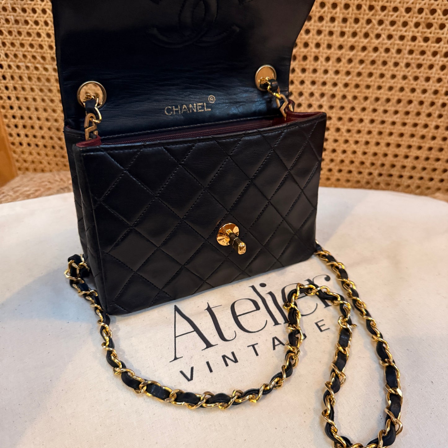 Chanel 1991 Classic Single Flap Square Small