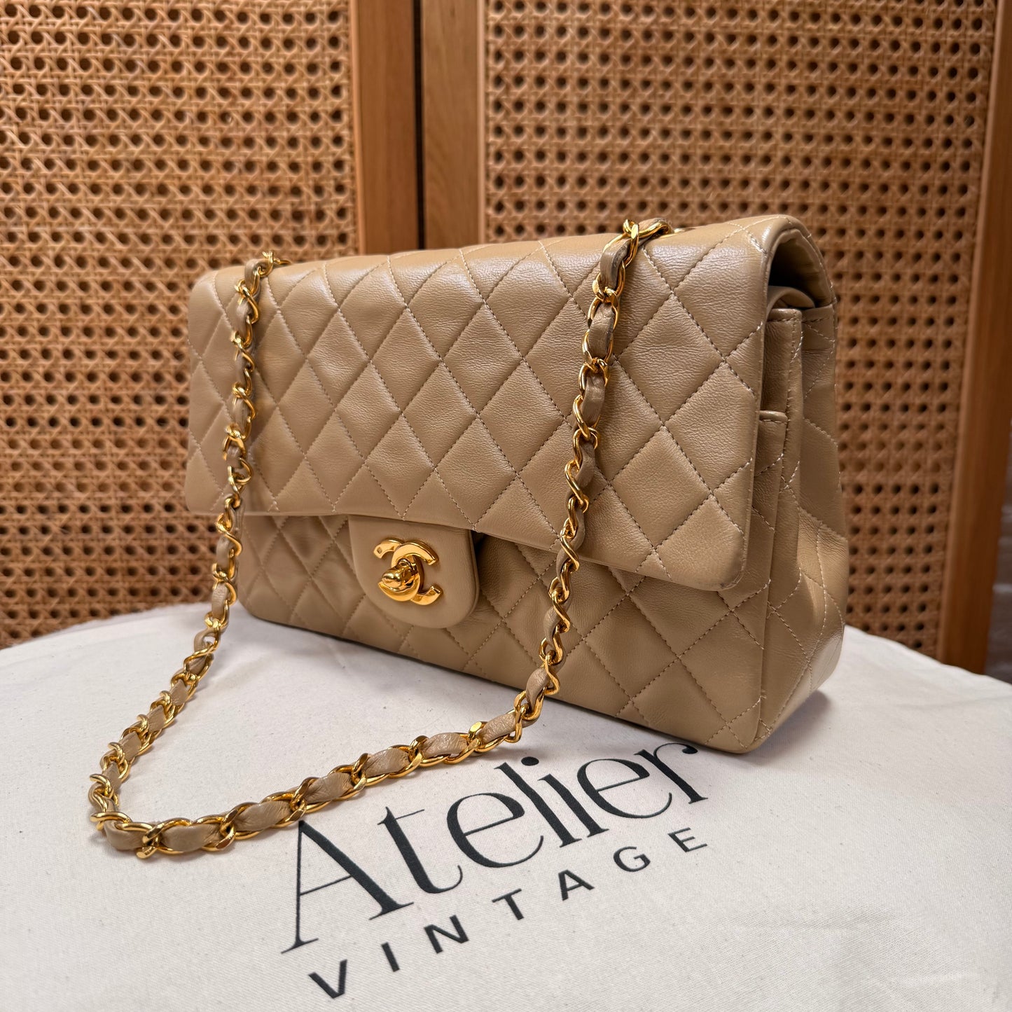 Chanel Rare 1989 Classic Double Flap Medium in Caramel