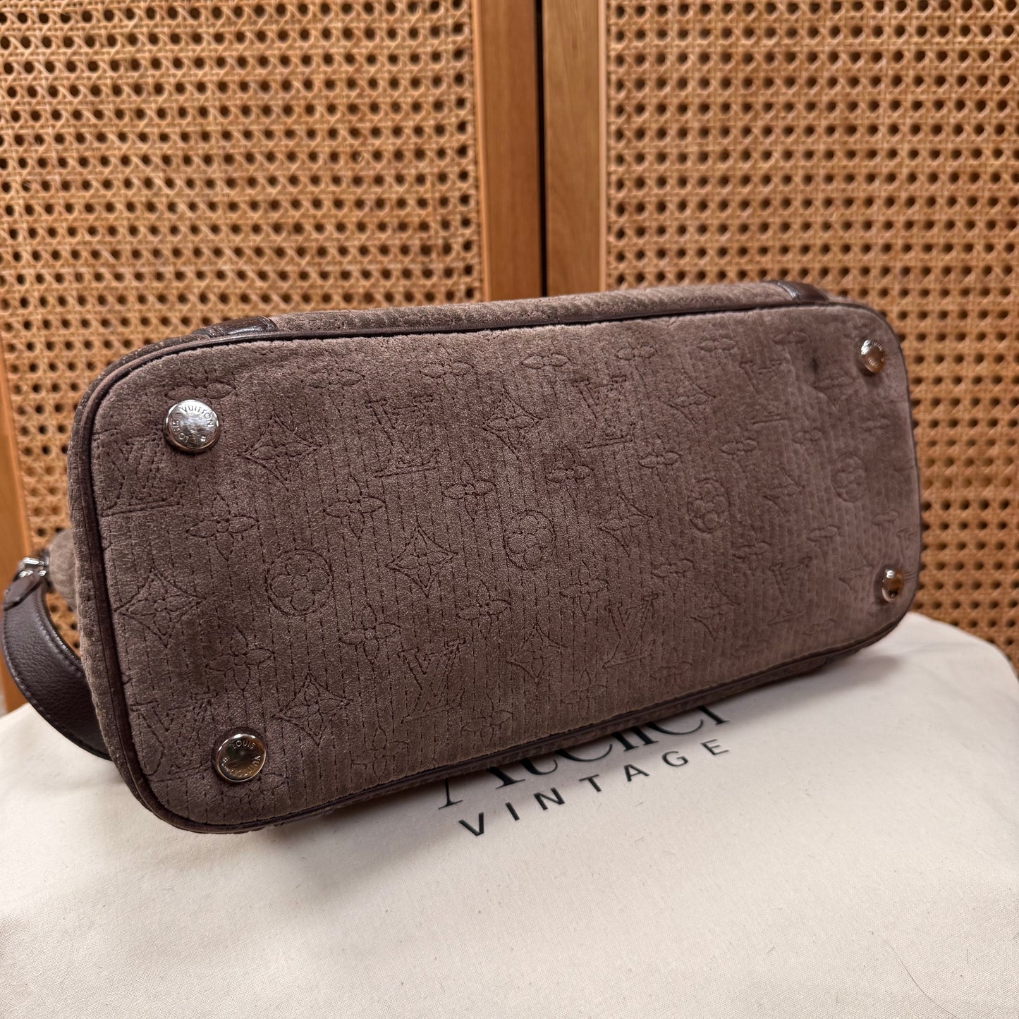 Louis Vuitton 2011 Antheia in Monogram Brown Suede & Leather Two Way