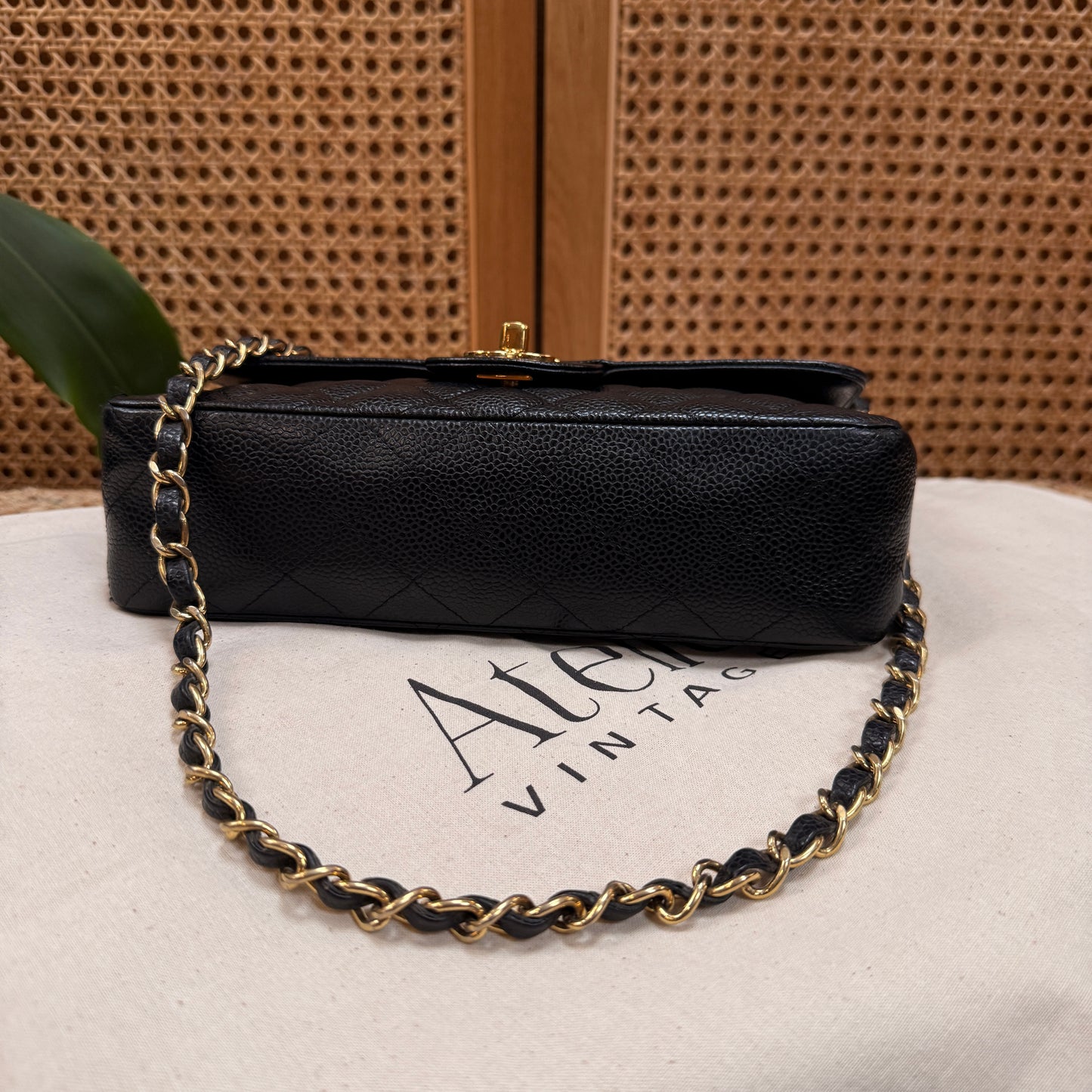Chanel Rare 2006 Caviar Black Classic Double Flap Small