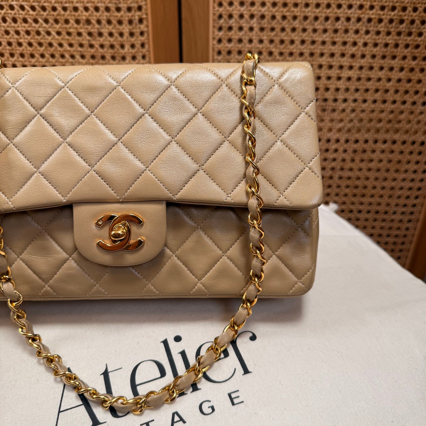 Chanel Rare 1989 Classic Double Flap Medium in Caramel