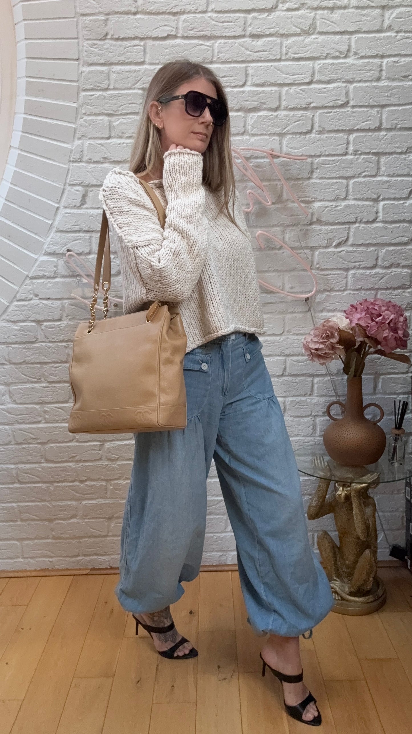 Chanel 1994 Triple CC Caviar Tote