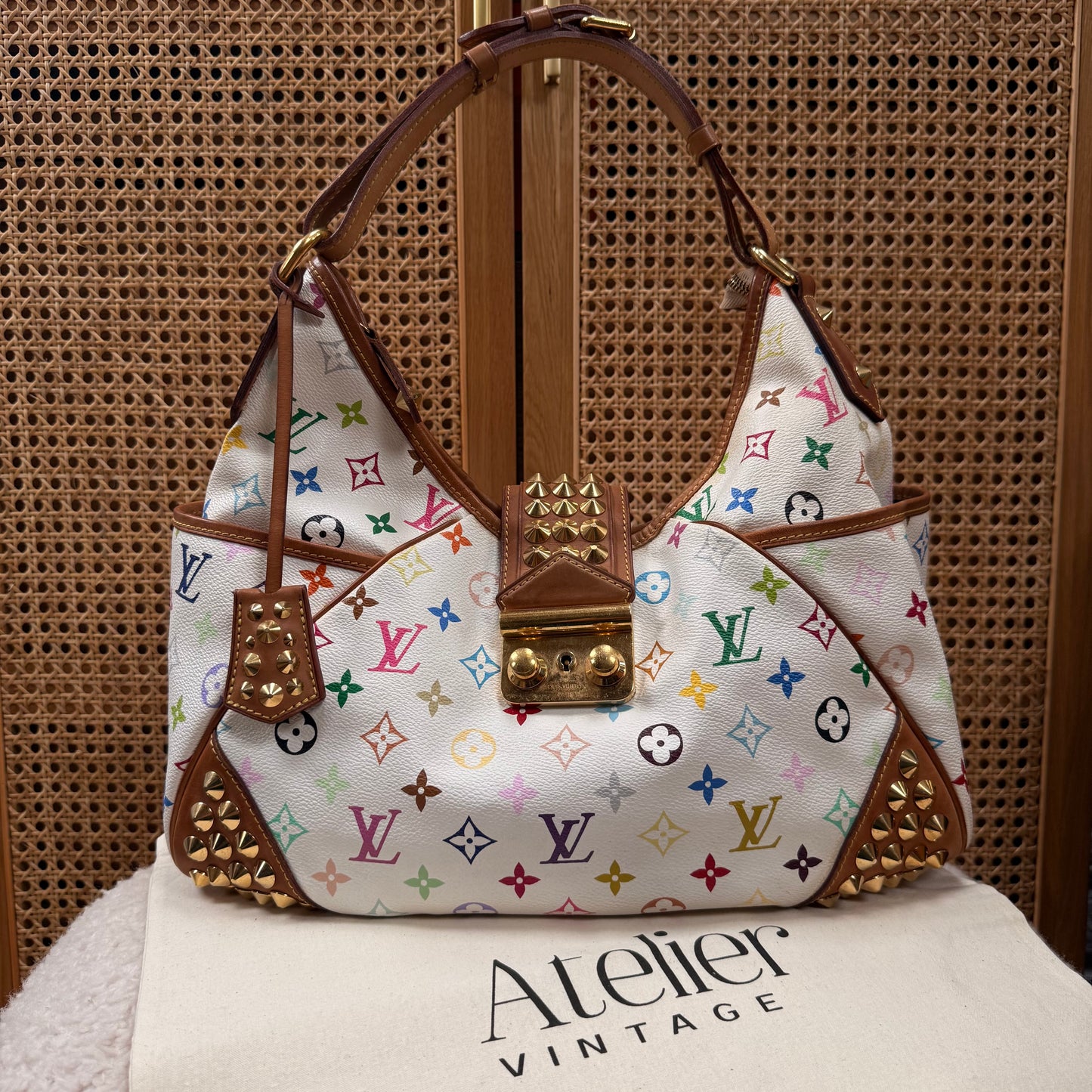 Louis Vuitton 2010 Rare Murakami Studded Chrissie