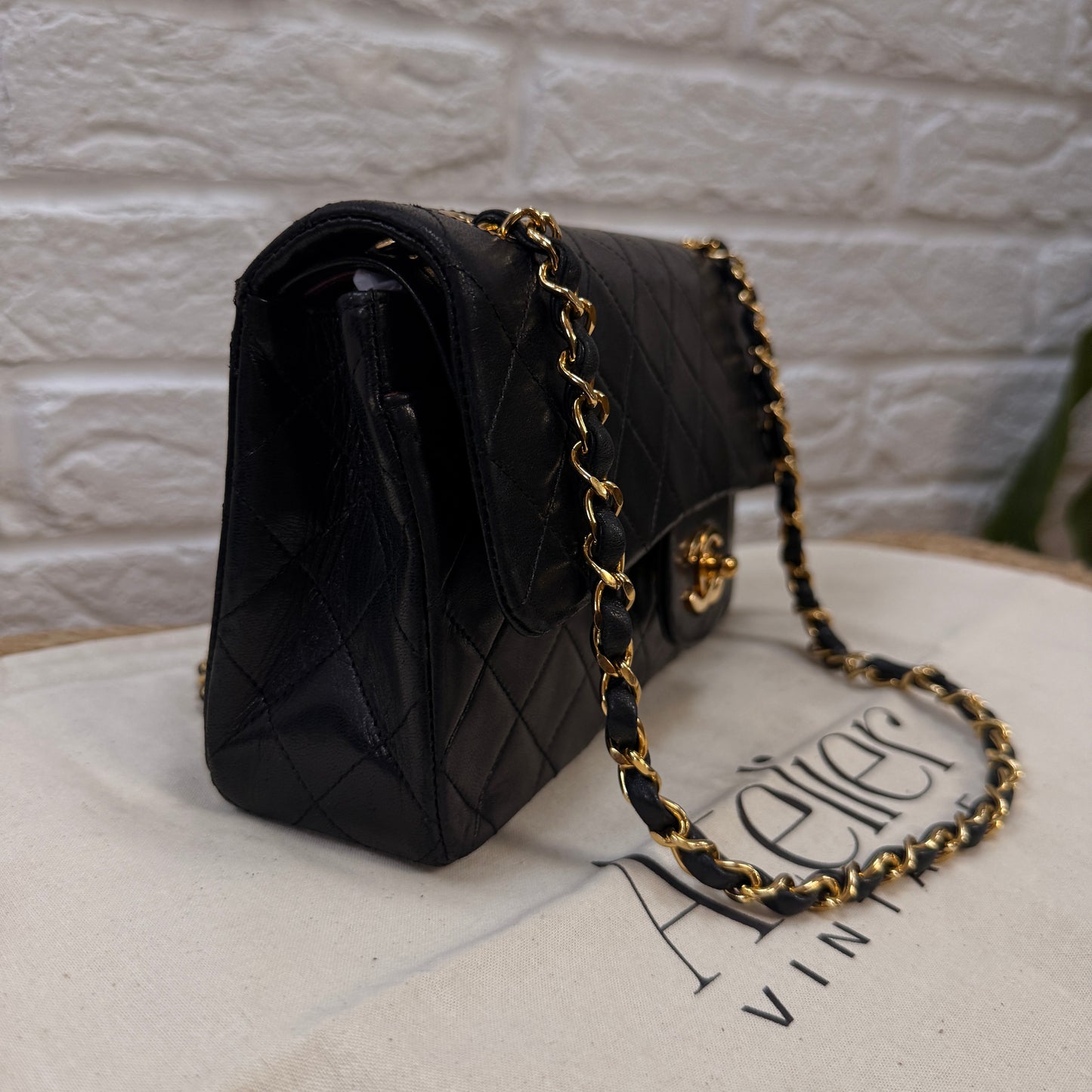 Chanel 1986 Black Classic Double Flap Small