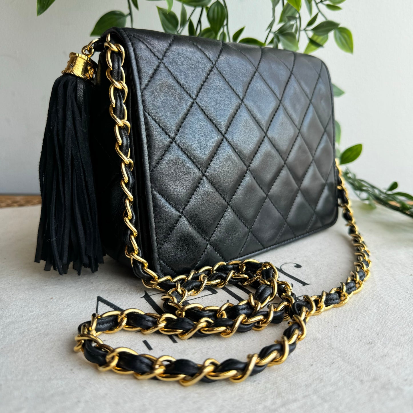 Chanel 1986 Full Flap Tassel Bag