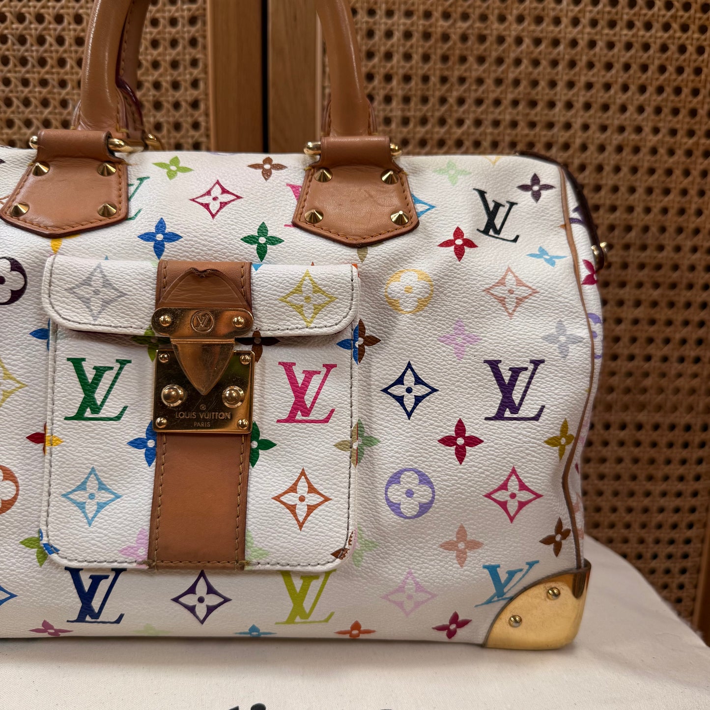 Louis Vuitton 2006 Original Murakami white speedy 30