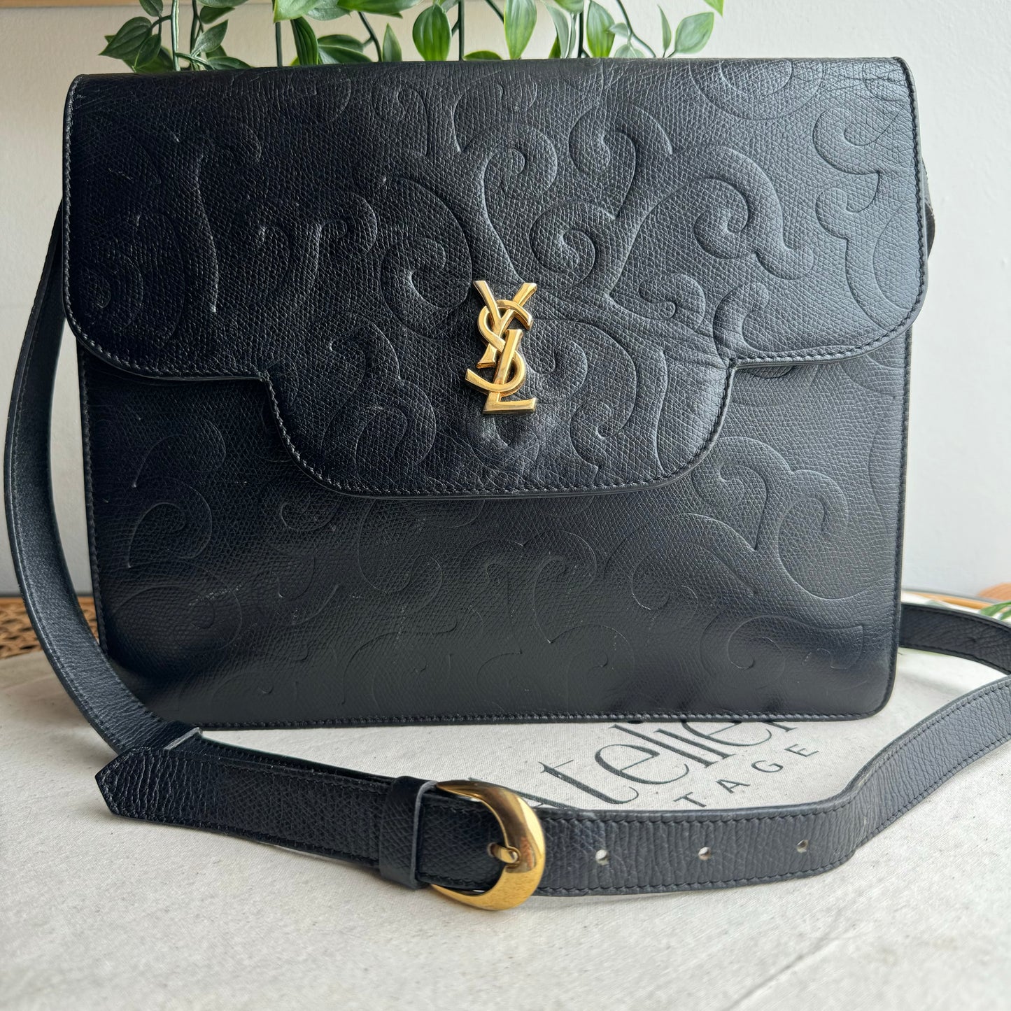 Saint Laurent 1980s Arabesque Cross Body Bag