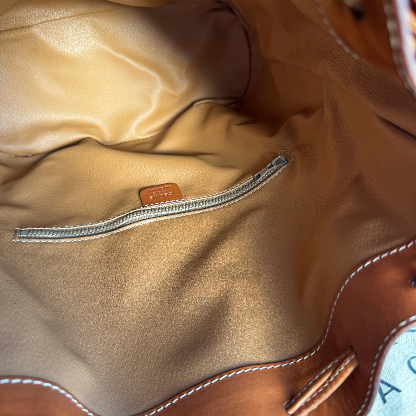 Celine Brown Macadam Bucket Bag