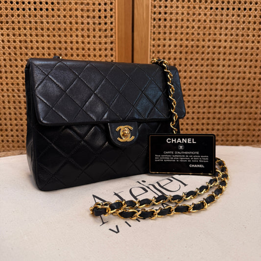 Chanel 1989 Classic Square Single Flap Medium black
