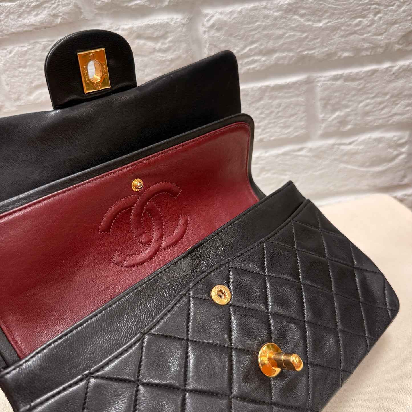 Chanel 1989 Black Classic Double Flap Small