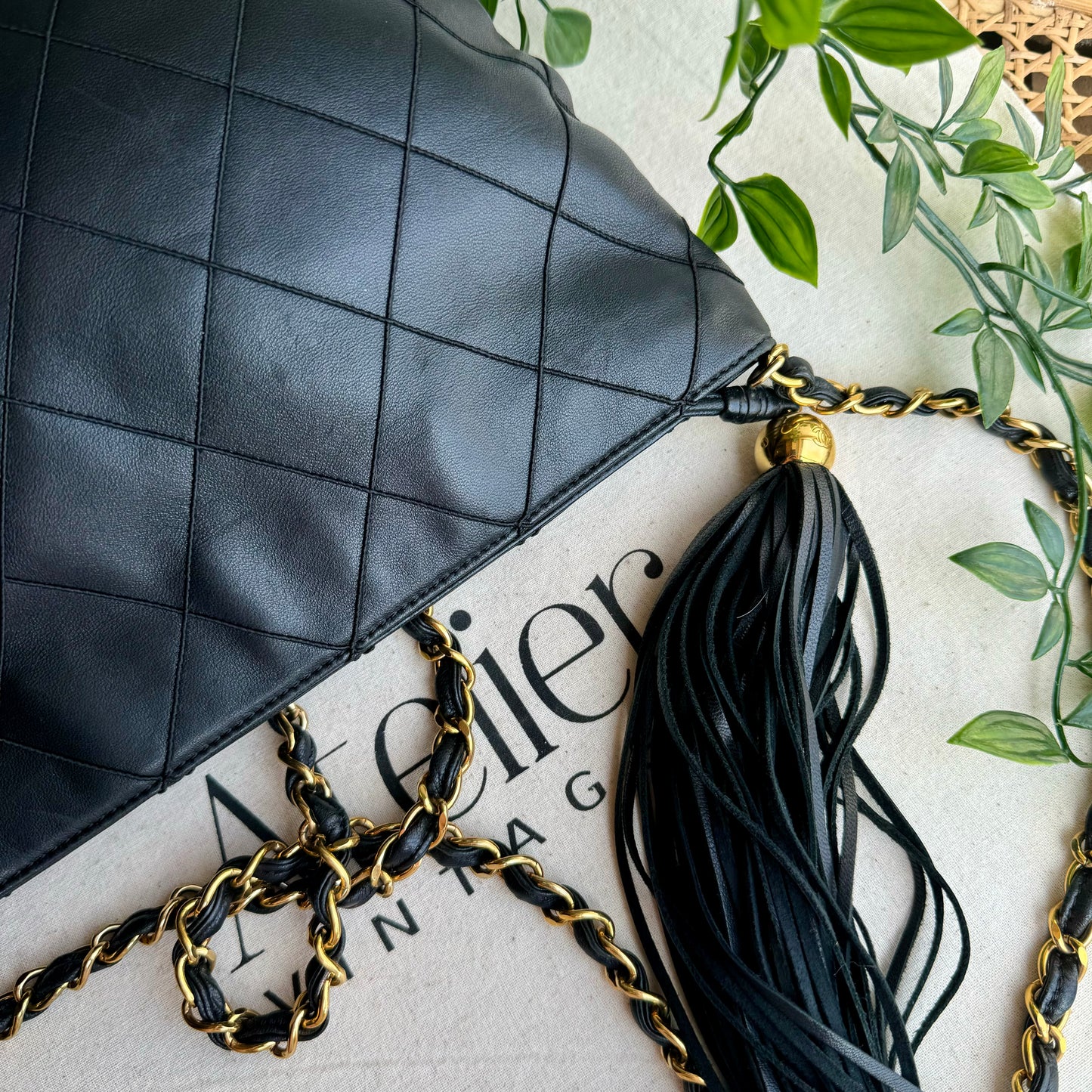Chanel 1997 Quilted Tassel Cross Body Bag