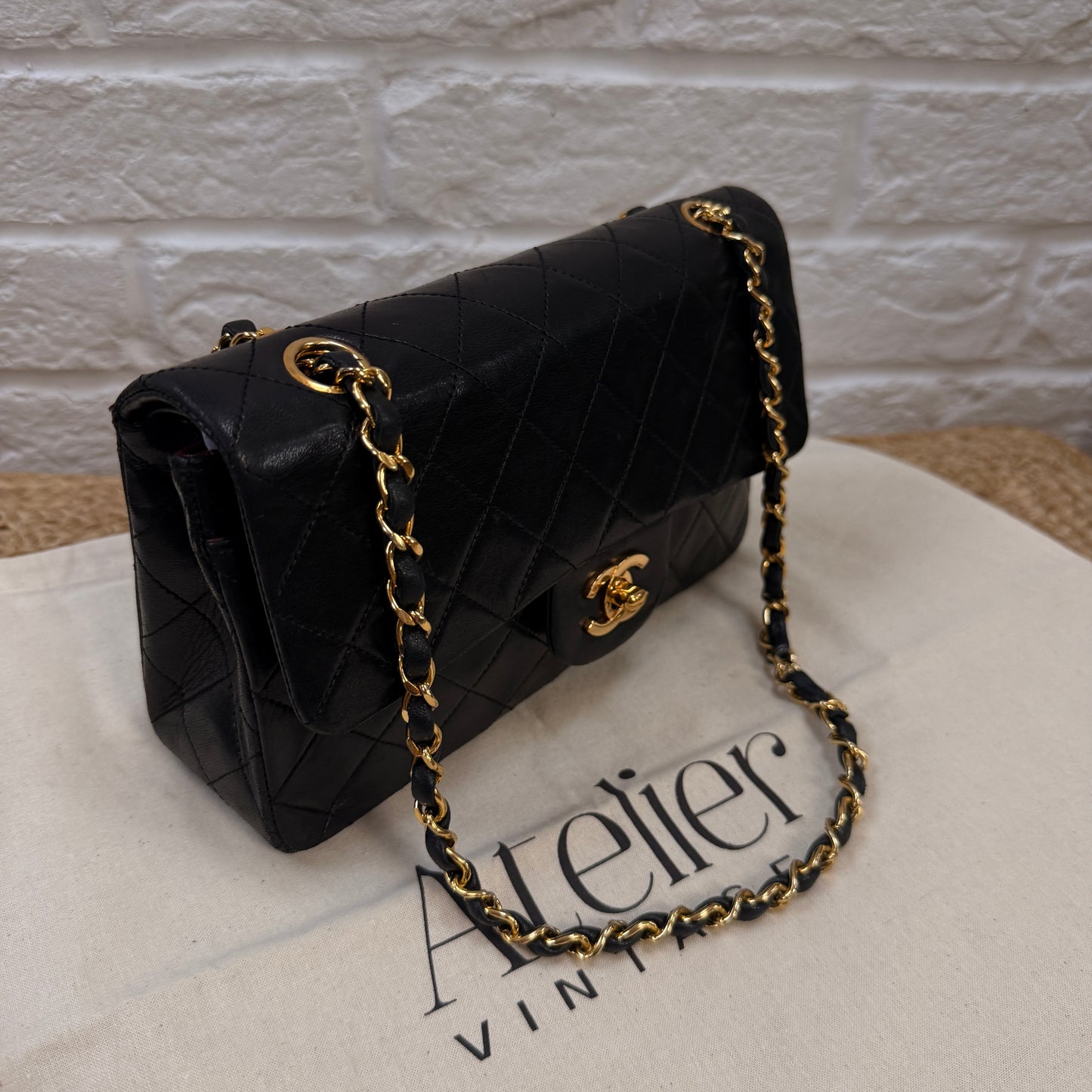 Chanel 1986 Black Classic Double Flap Small