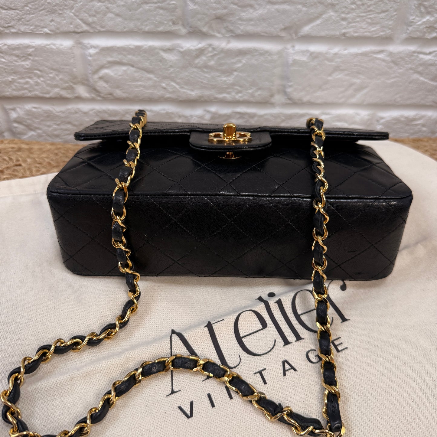Chanel 1986 Black Classic Double Flap Small
