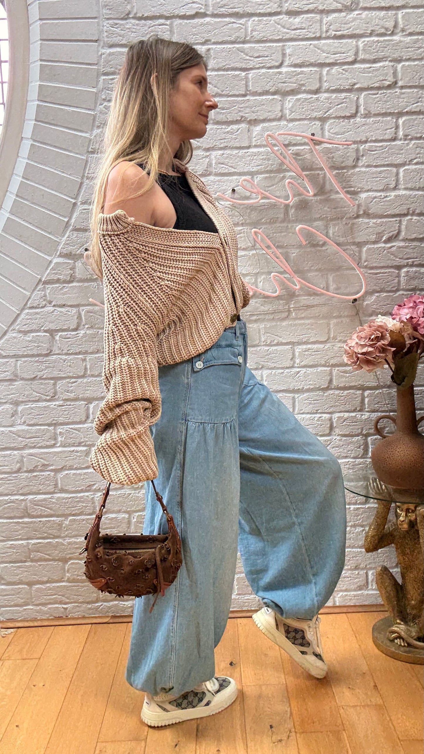 Louis Vuitton 2008 Rare Brown Suede Flower Mahina Onatah PM