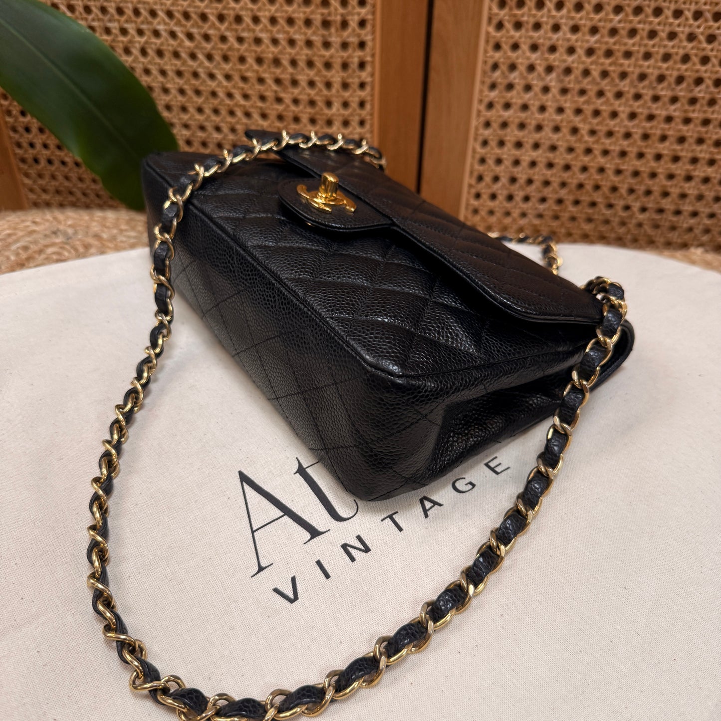Chanel Rare 2006 Caviar Black Classic Double Flap Small
