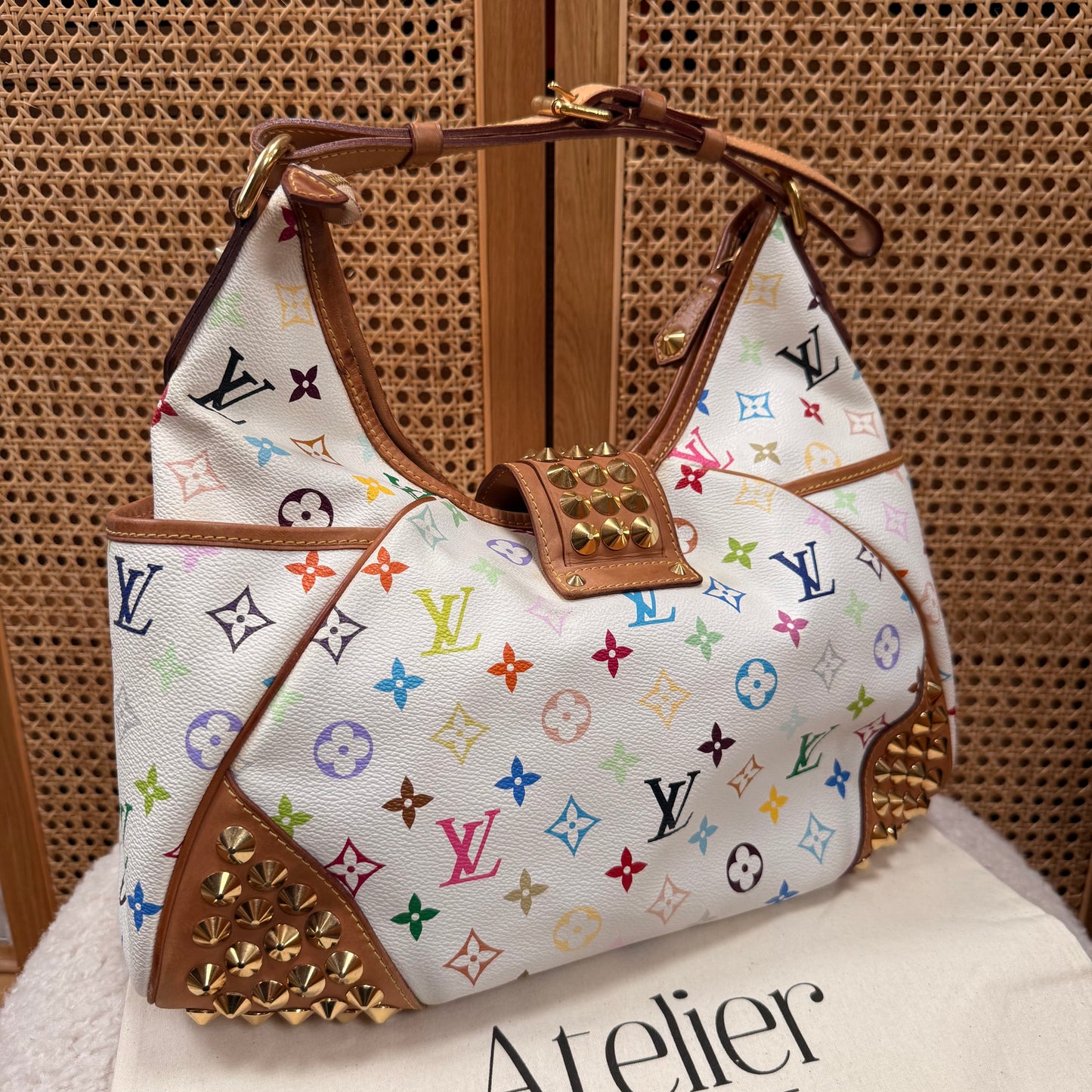 Louis Vuitton 2010 Rare Murakami Studded Chrissie