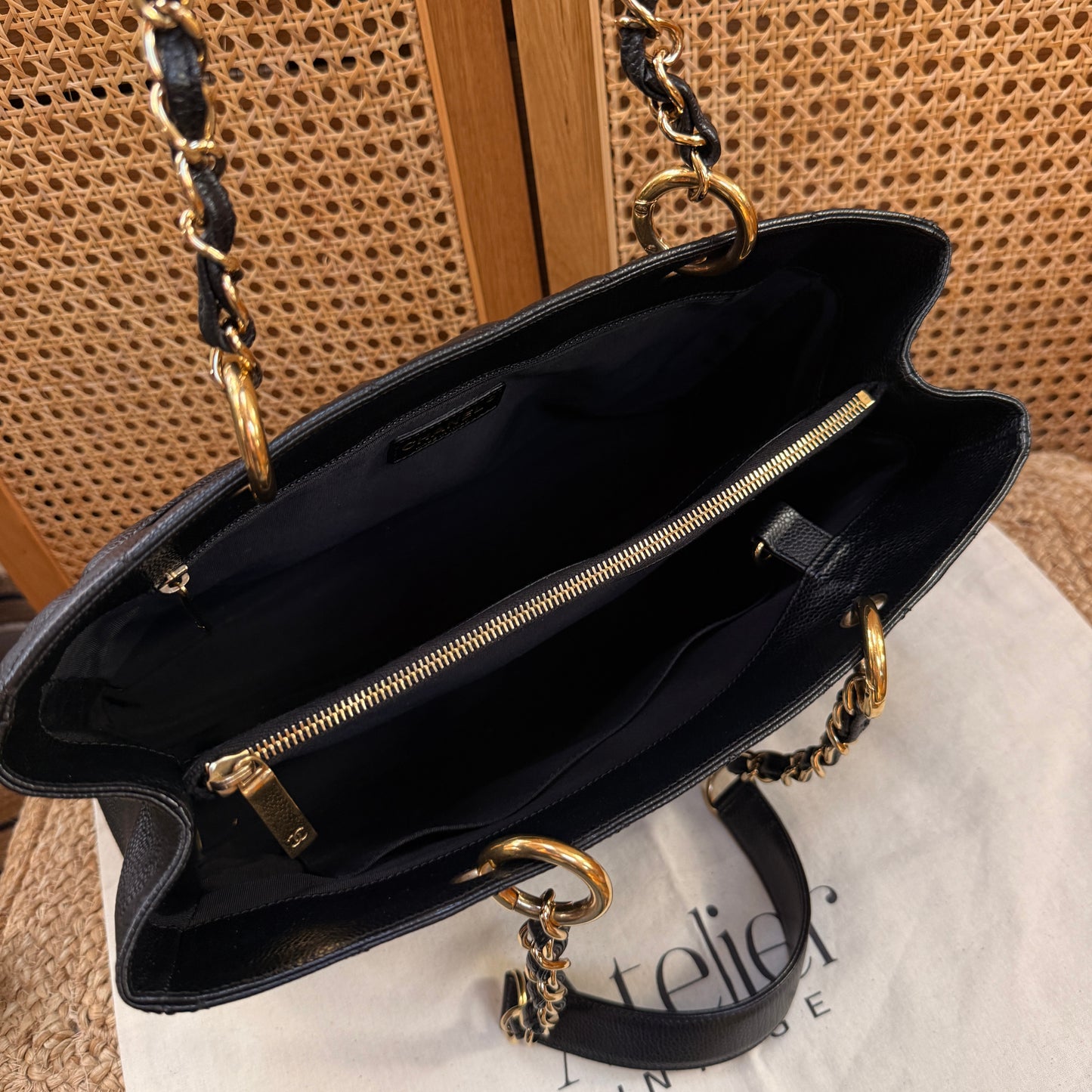 Chanel Classic Black Caviar GST