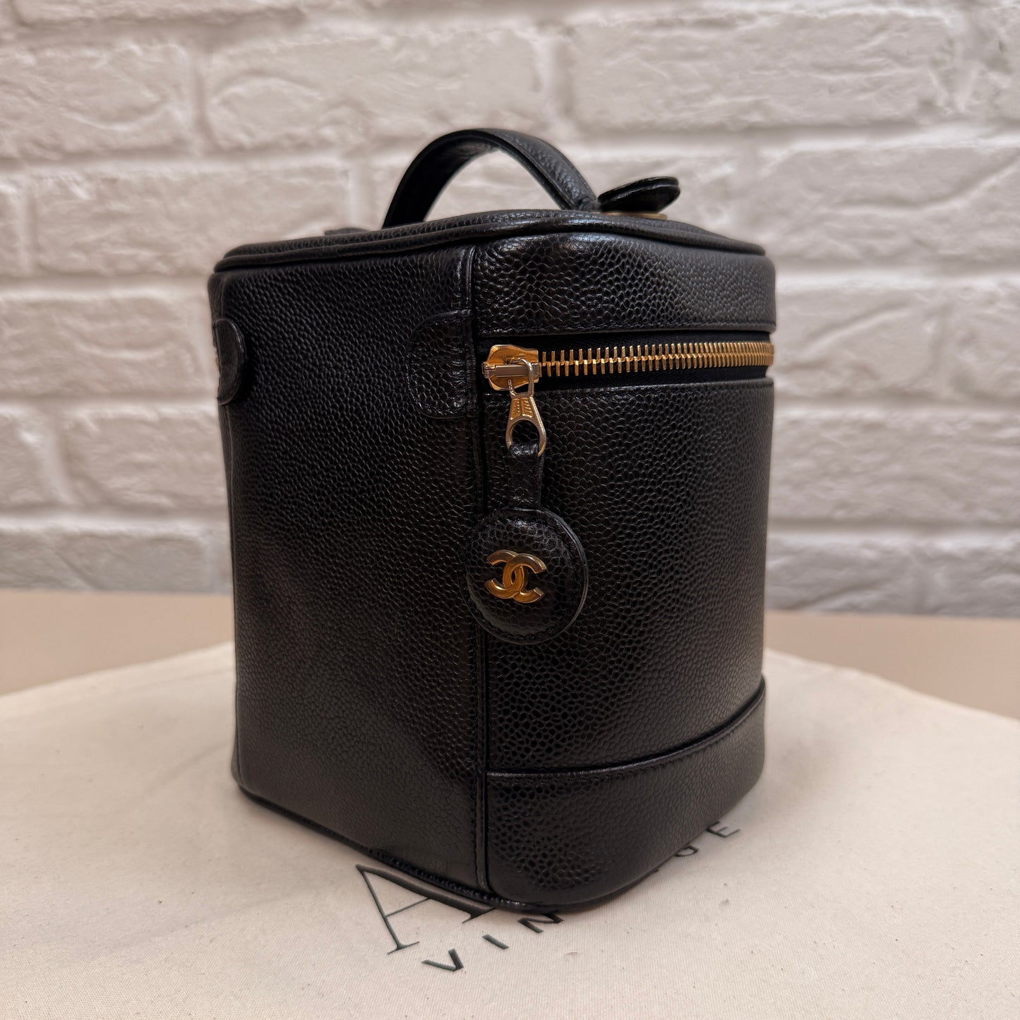 Chanel 2000 Caviar Leather Vanity Case