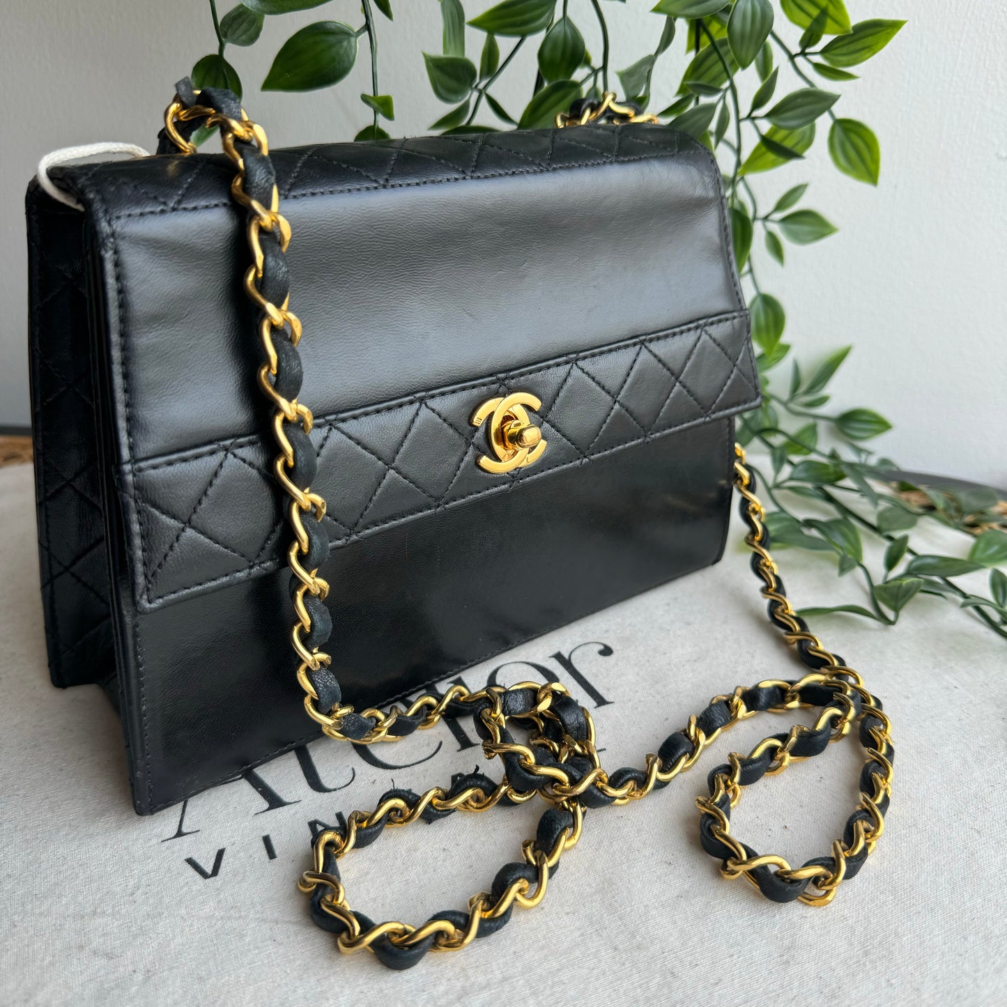Chanel 1989 Quilted Lambskin Trapeze Bag