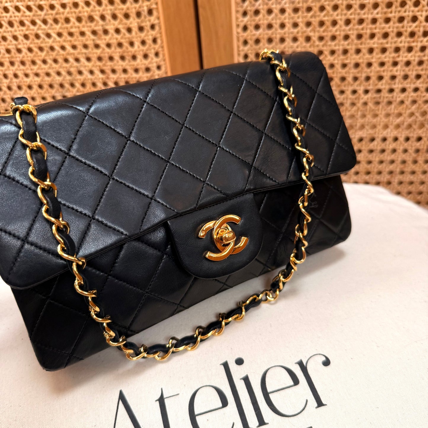 Chanel 1989 Black Classic Double Flap Small