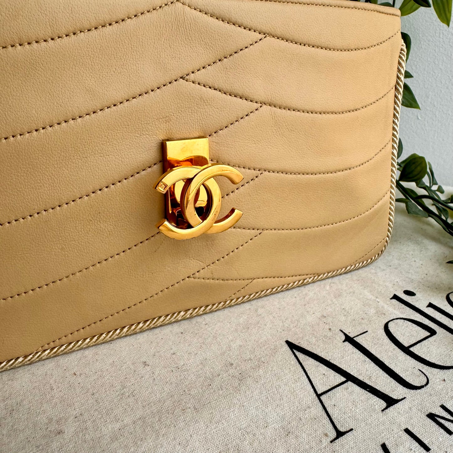 Chanel 1986 CC Clasp Single Flap
