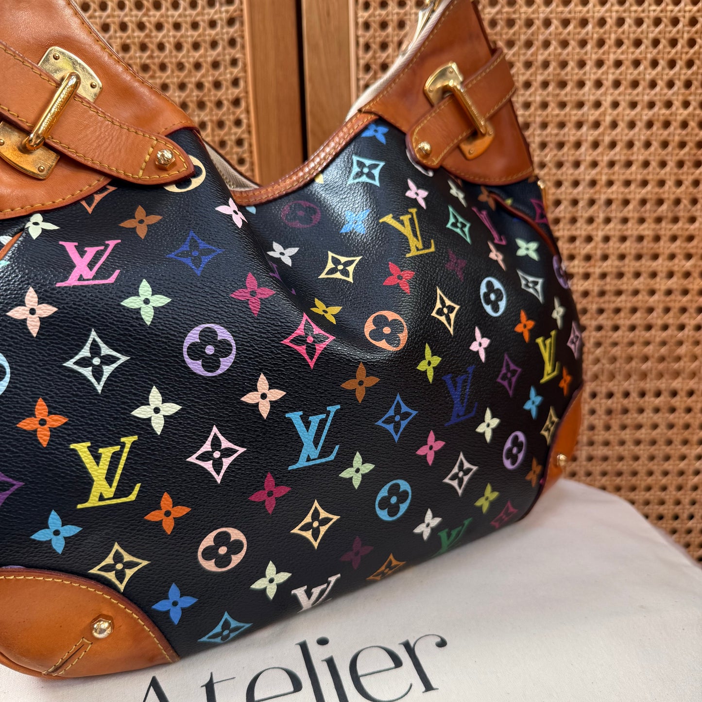 Louis Vuitton 2003 Original Murakami Black Greta