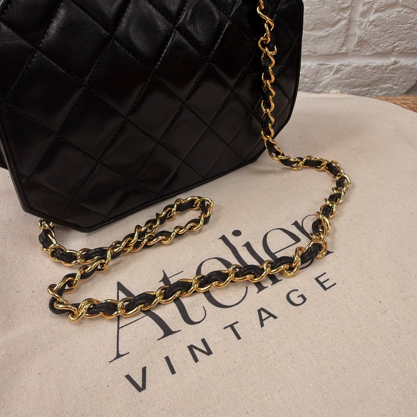Chanel 1989 Rare Octagon Single Flap