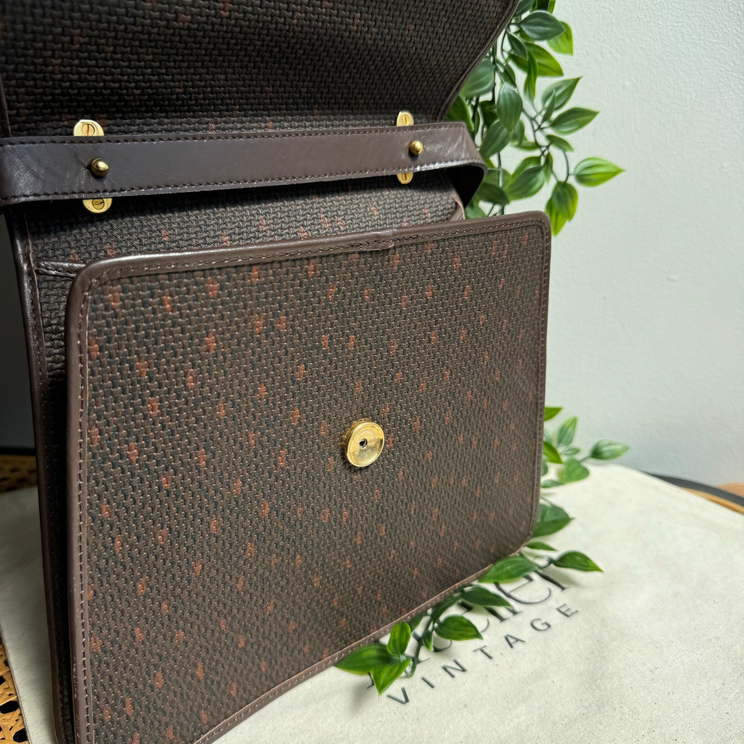 Saint Laurent 1980s Two Way Satchel