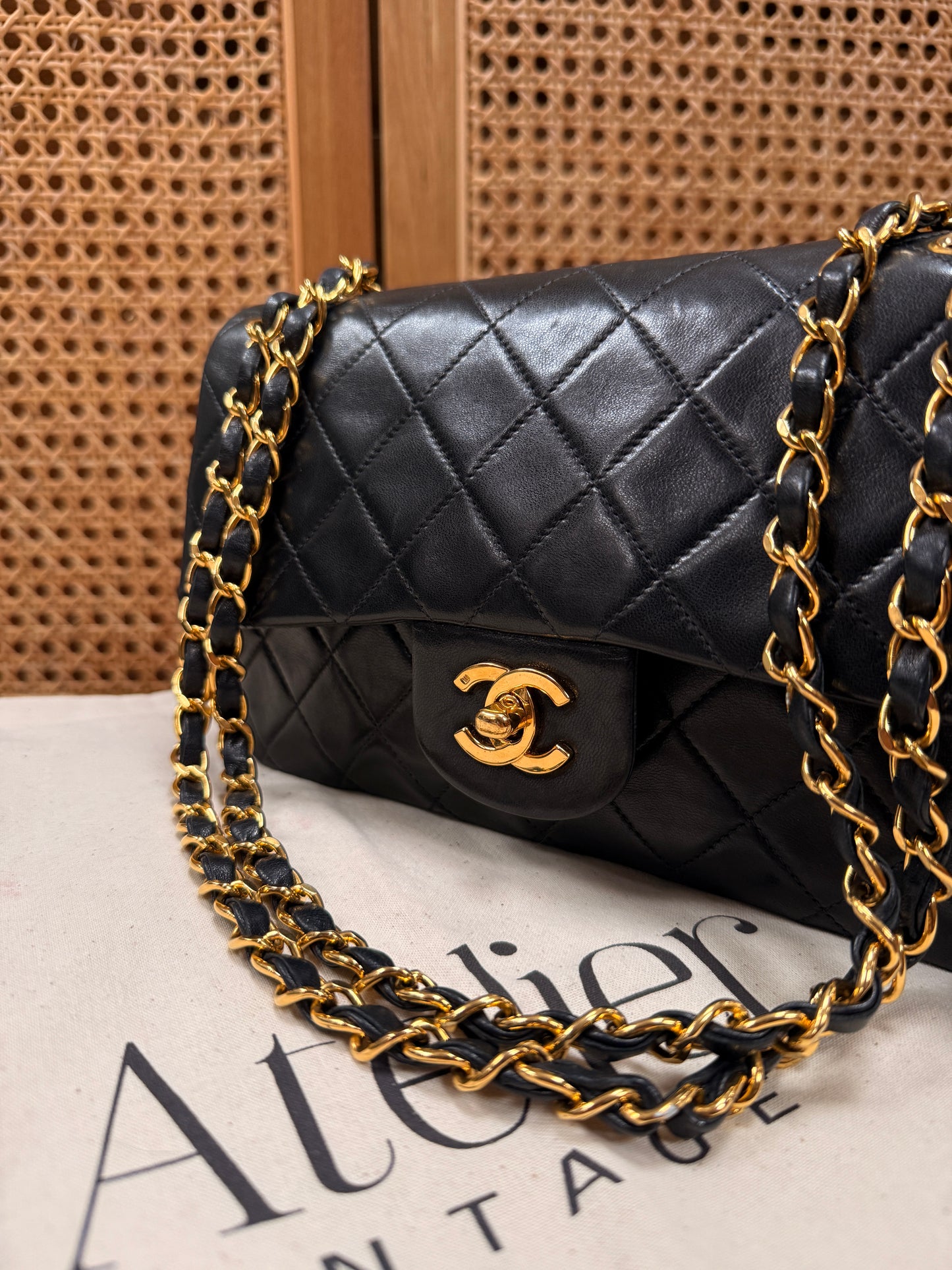 Chanel 1991 Black Classic Double Flap Small