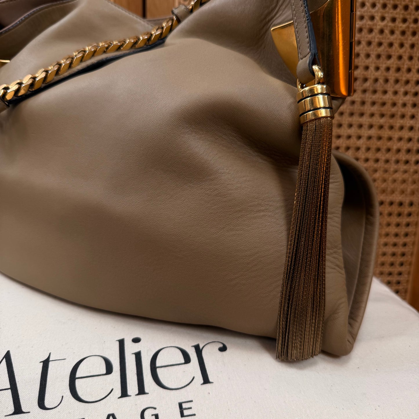 Gucci 1970 Tassel Hobo Tote