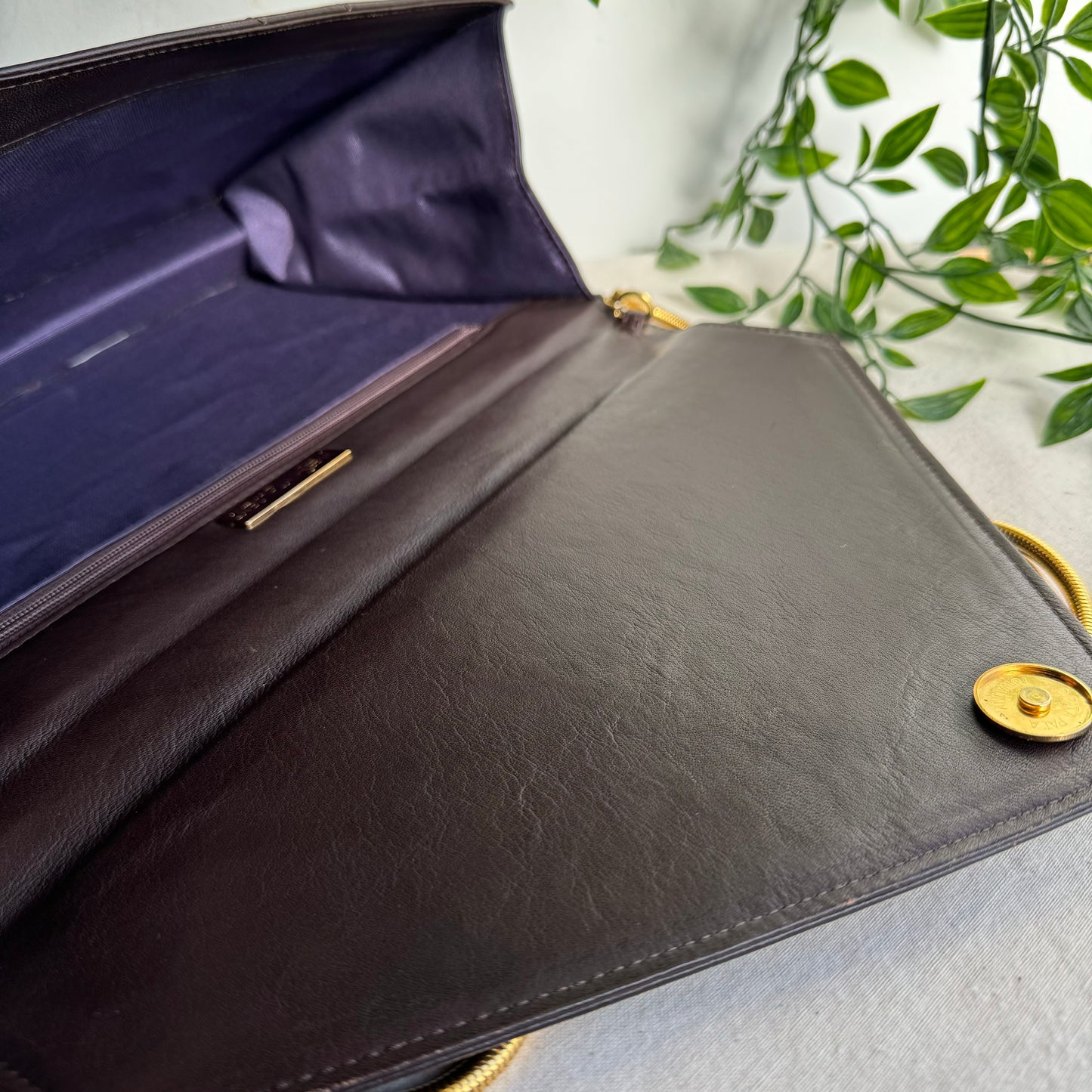 Saint Laurent 1980s Vintage Envelope Bag