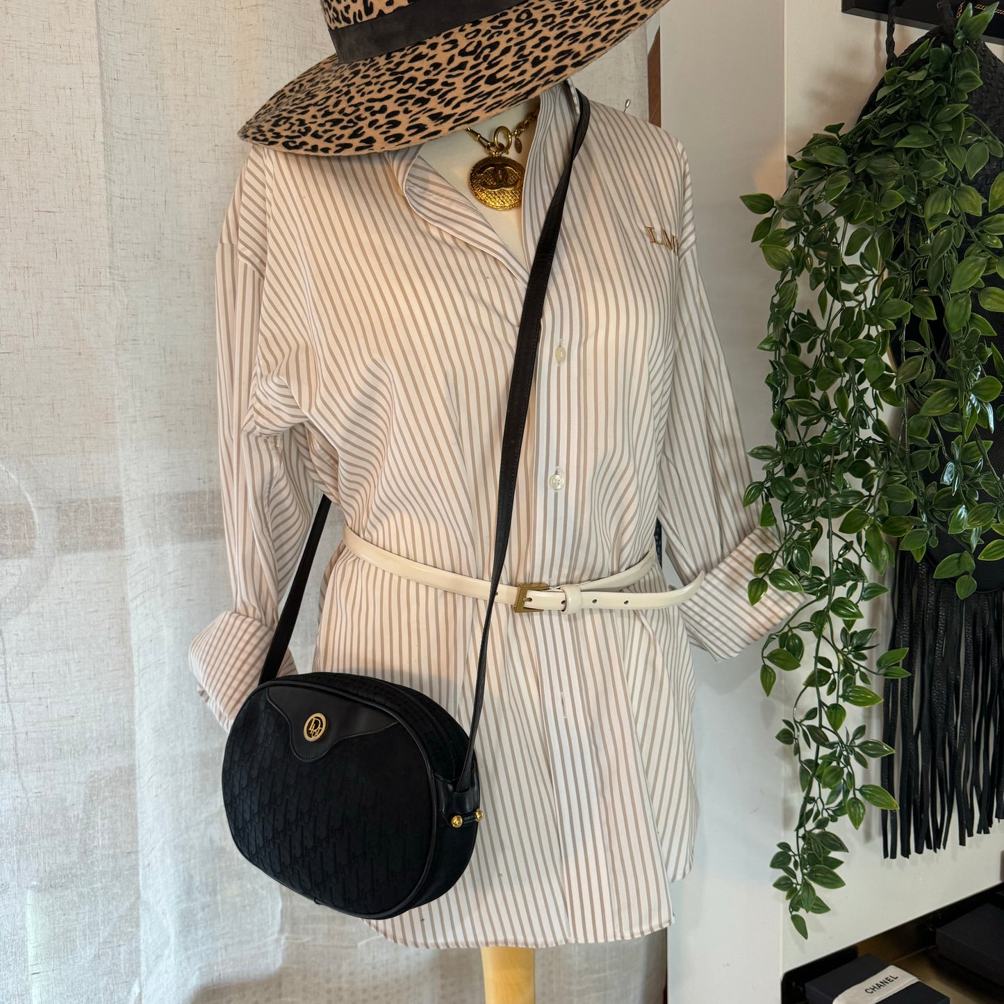 Dior 1980s Trotter Canvas Bag