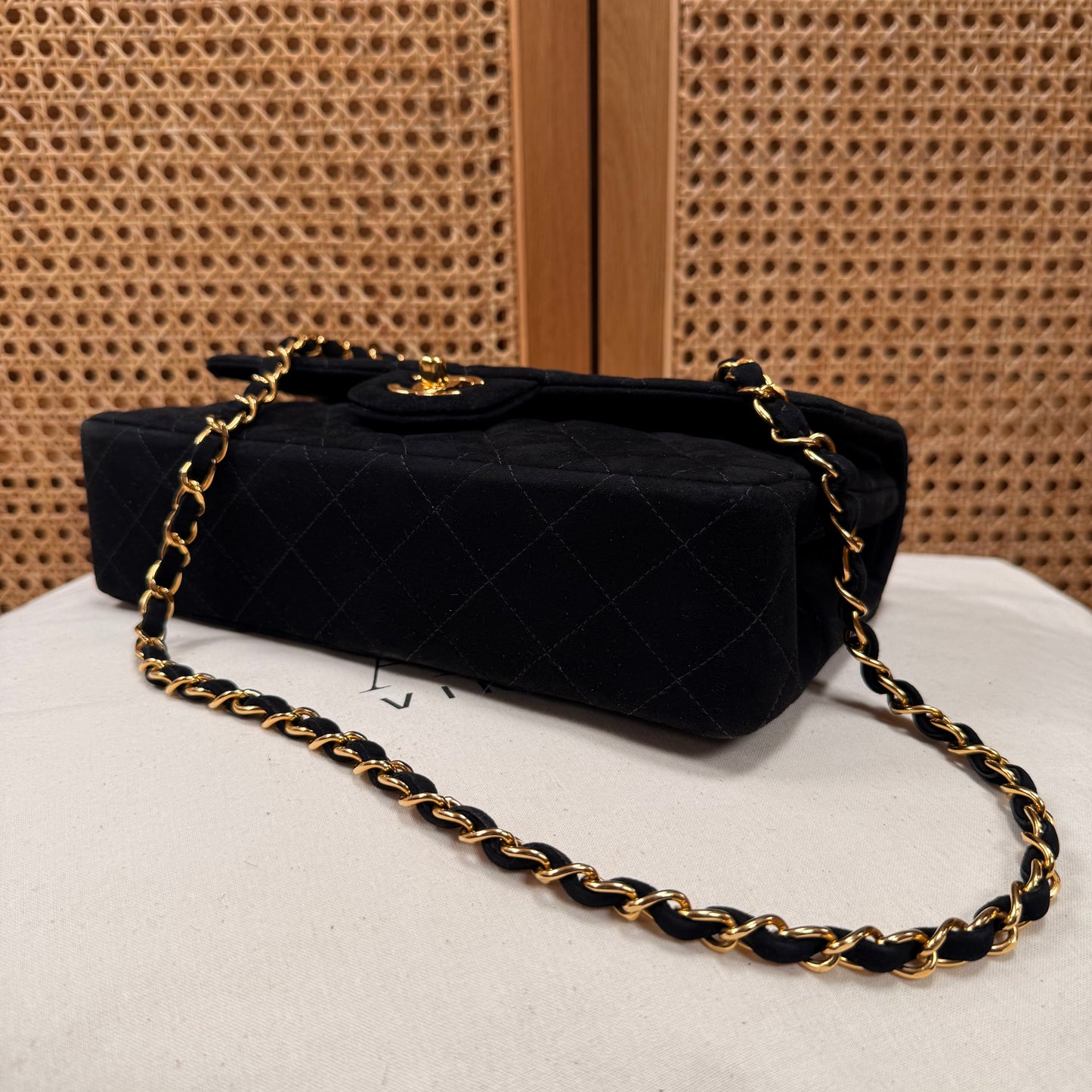 Chanel 2006 Ultra Rare Classic Double Flap Medium in Black Suede