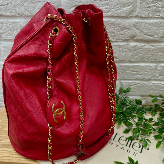 WINNER DRAWN 22/11/24-                     
November  - 1986-1988 Chanel Timeless  Bucket Bag  - Raffle Giveaway - Gift Card Entry x 1