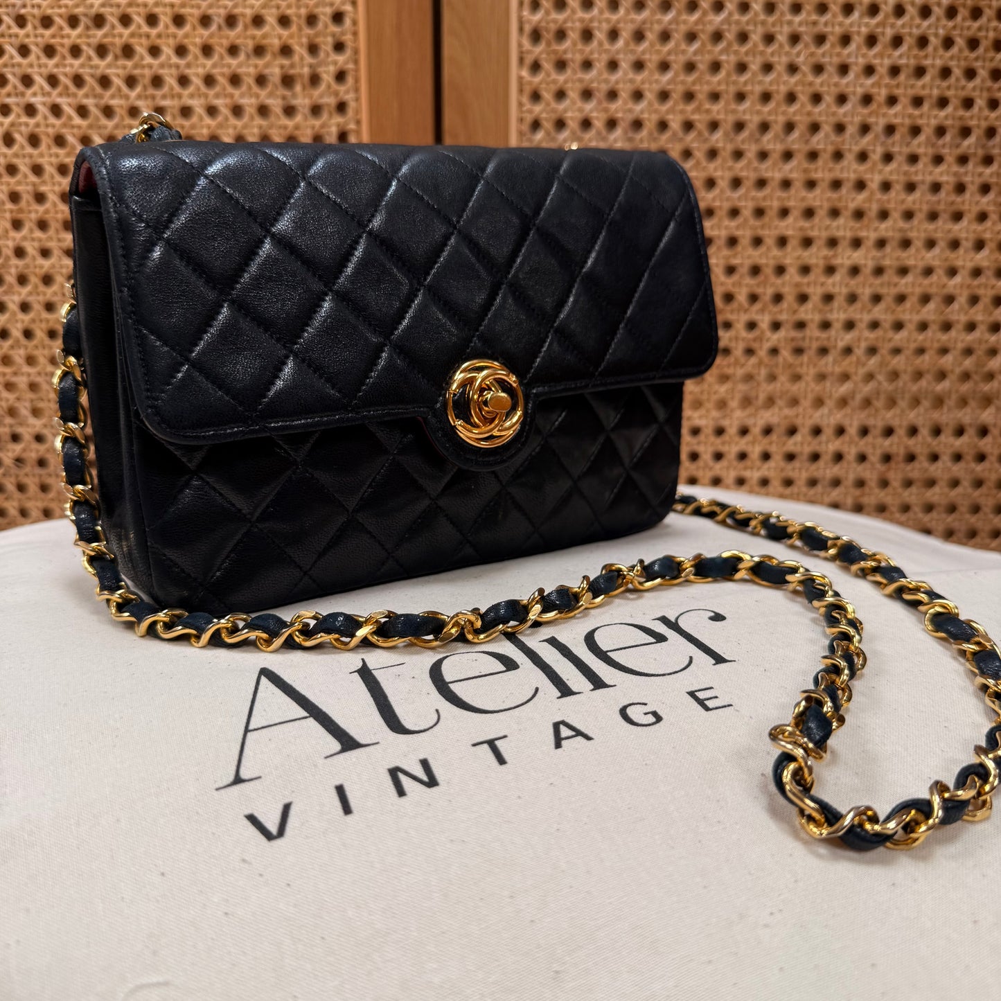 Chanel Paris limited Edition 1989 CC Circle single flap