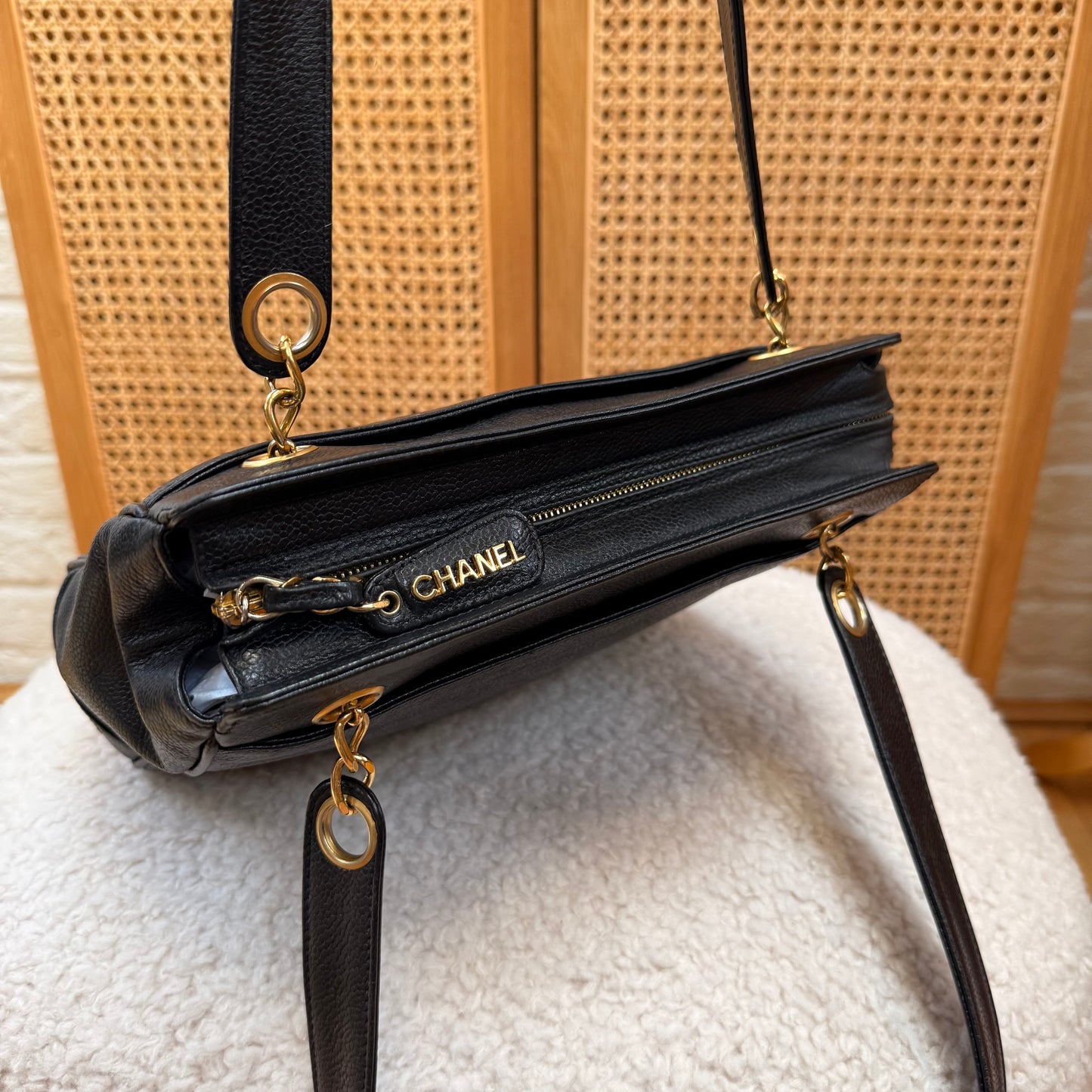 Chanel 1994 Triple CC Caviar Tote